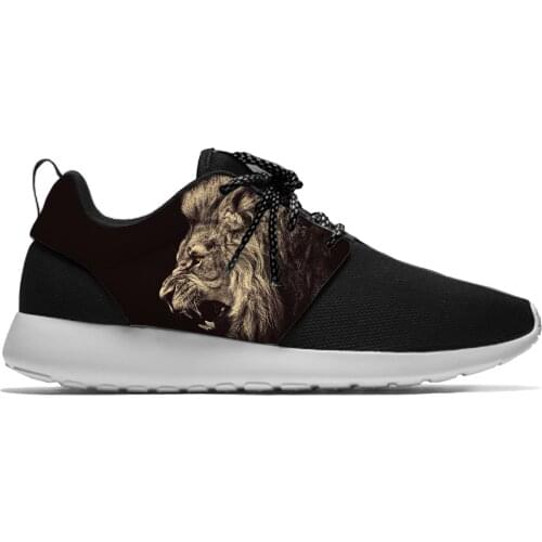 Epic lion 3D Animal Personality Fashion Classic Sport Running Shoes Casual Breathable Lightweight 3D Printed Men Women Sneakers