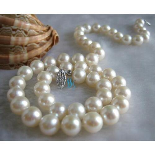 Natural Pearl Jewellery 18 inches 8-8.5mm White Color Round AAA Freshwater Pearl Necklace New Free Shipping