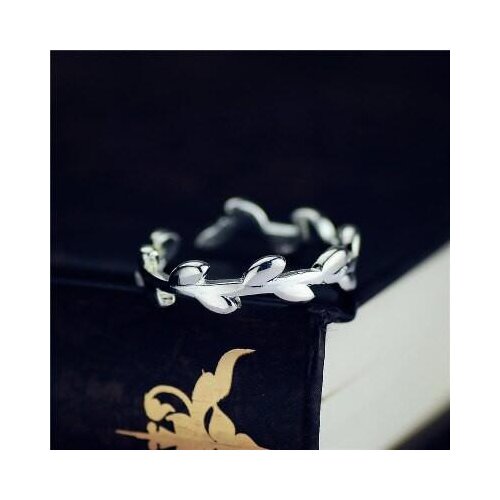 New Silver Color Open Ring For Women Gift Finger Rings Leaf Rings High Jewelry Wholesale