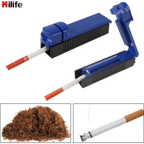 Portable Tobacco Rolling Machine Single Tube Manual Cigarette Puller DIY Smoking Tool Cigarette Maker