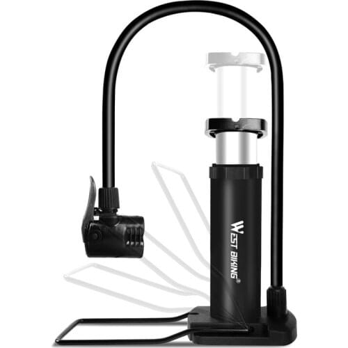 Mini Portable Bicycle Foot Pump Ultra-light MTB Road Bike Pump High Pressure Air Inflator Foot Pump Bicycle Tire Pump Accessory
