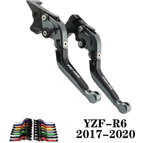 For YAMAHA YZF R6 YZF-R6 2017 2018 2019 2020 17 18 19 20 CNC Motorcycle Adjustable Brake Clutch Lever Levers Folding