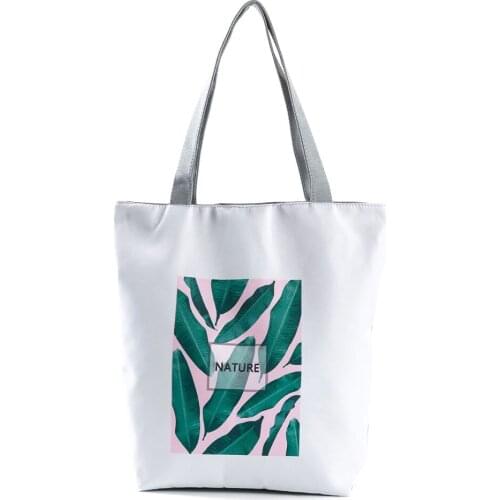 Printed Handbags Leaf Letter Fashion Multifunction Womens Shoulder Bag Simple Tote Bag Eco Storage Bag Casual Outdoor Packs