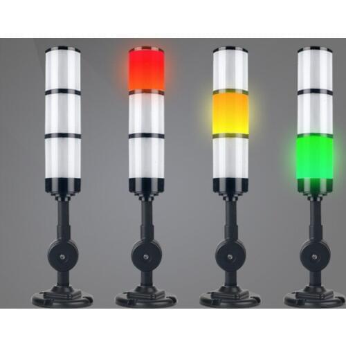 Led 3Color Indicator Machine Light 12V Safety Stack Lamp Industrial Warning Lamp Workshop Signal Buzzer Alarm Cauton Sound Light