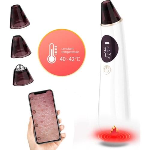 Visible Face Nose Blackhead Remover WiFi Camera Vacuum Suction LED Display Visual Pore Pimple Deep Cleaner Facial Skin Care Tool