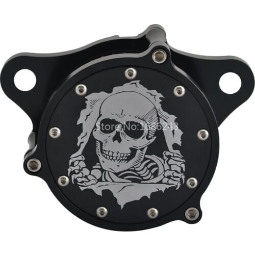 Motorcycle Air Filter Intake Air Cleaner System Kit Motor Bike Fit For Harley Sportster XL 883 XL1200 92-19 skull Get out Of
