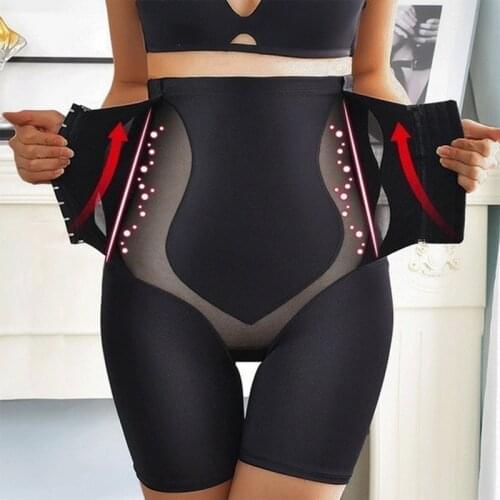 Body Shapers Panties Women Body Shaper High Waist Tummy Control Panties Adjustable Waist Trimmer Postpartum Girdle Panty