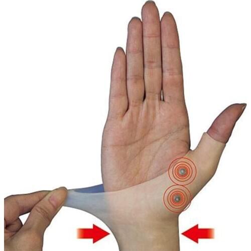 1PC Magnetic Therapy Wrist Glove Hand Thumb Support Gloves Silicone Gel Arthritis Pressure Corrector Massage Pain Relief Gloves