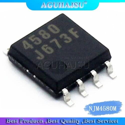 10pcs/lot NJM4580M JRC4580 4580D 4580 SOP-8 Dual Operational Amplifier