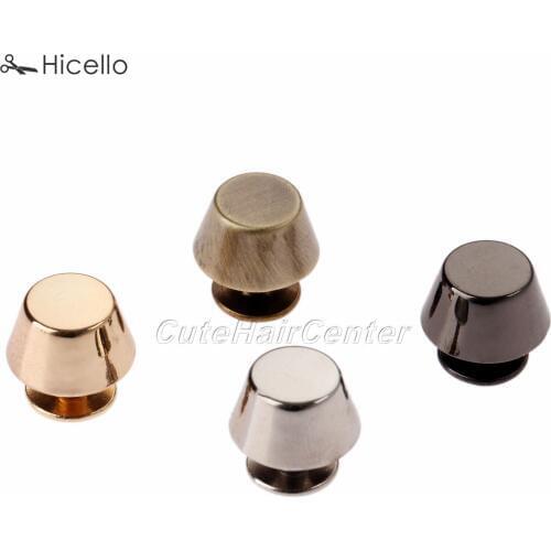 10PCS Bag Bottom studs rivets Buttons Screw for Shoes Bags Hardware Clothes Belt Accessories Zinc Alloy 4 colors Hicello