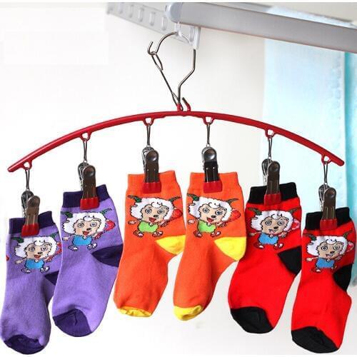 2pcs/lot/ 41cm/Stainless steel multi-function laundry rack underwear sock rack clip