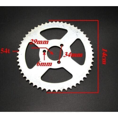 74T 54T 41T 55T 39T 68T 35T 37T 29T Tooth Chain Sprocket Drive & Gears ATV Motorcycle Modification Parts Universal Accessories
