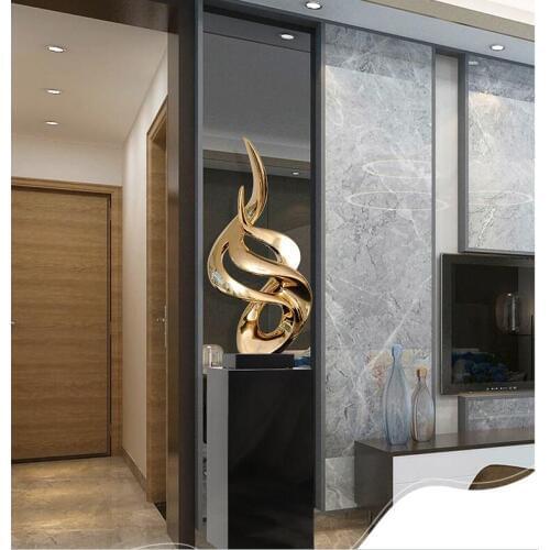 Modern Resin Abstract Floor Sculpture Decoration Art Home Livingroom Ornaments Accessories Hotel Lobby Office Figurines Crafts