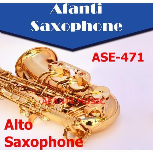 Afanti Music Eb tone / Brass body / Gold finish Alto Saxophone (ASE-471)