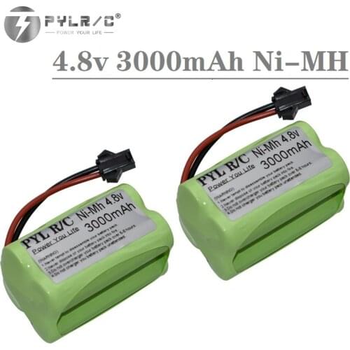 NIMH 4.8V 3000mAh Rechargeable Battery For RC Cars Ship Tanks Robot Trucks Boats With Sm 4.8 V batteries group for RC toys Gun
