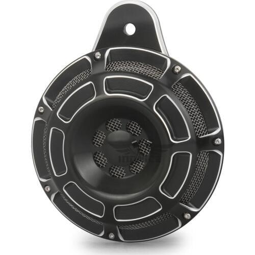 Black beveled horn Cover kits For harley FLHX FLTR FLHR FLHT Touring big twin road king 91-20