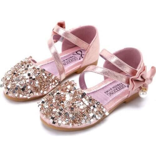 Skoex Children Shoes Girls Fashion Cute Bows Princess Sandals Soft Breathable Baby Flats Little Girls Toddler Kids Casual Shoes