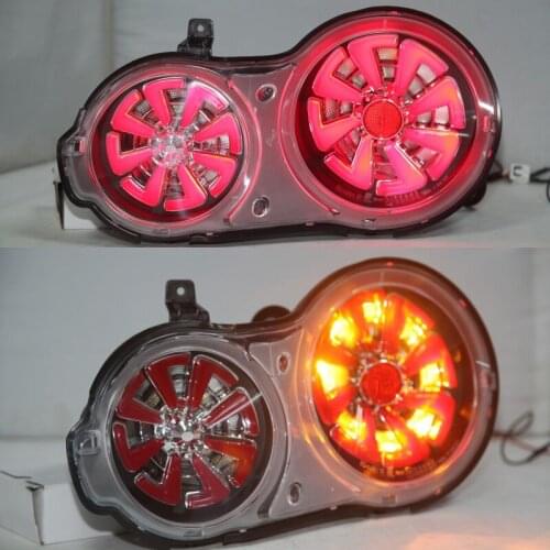 For NISSAN GT-R R35 GTR R35 LED Tail Lamp Taillights Assembly Rear Lamp Back Lamp Running Lights Chrome Housing