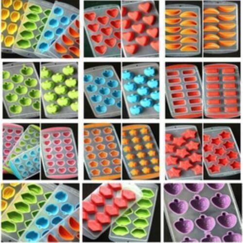 Ice Maker Mould DIY Creative Fruit Ice Cube Mold Silicone Ice Tray Fruit Ice Cube Maker Bar Kitchen Accessories