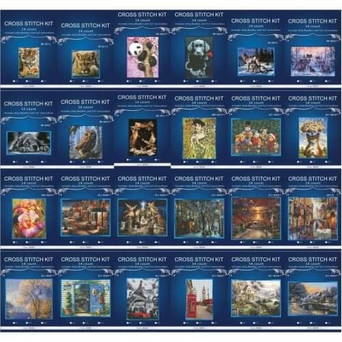 Oneroom oneroom DIY Animal Lion Painting,Embroidery,Full White Needlework,Cross stitch,kits,14CT Cross-stitch,Sets Embroidery 8