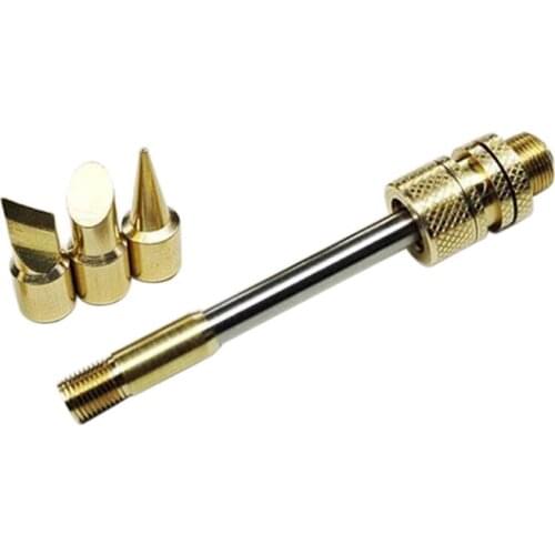 20-100W Electric Soldering iron Tip Replaceable Solder iron Tip Welding Tools Cutter head Horseshoe Pointed Golden T5UC