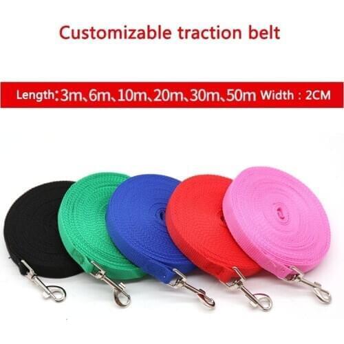 Nylon Dog Training Leashes Pet Supplies Walking Harness Collar Leader Rope For Dogs Cat Width2cm Lengt 1.5M1.8M3M4.5M6M7M9M10M