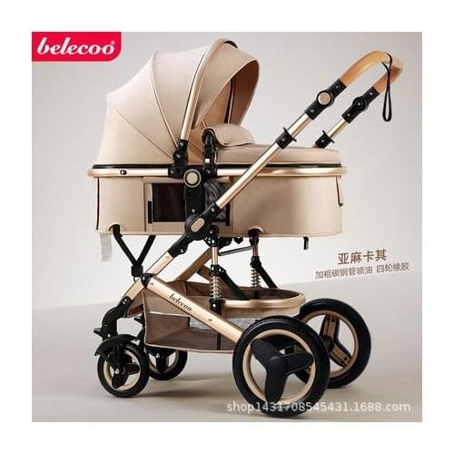 2020 new baby trolley high landscape 3 to 1 baby stroller double faced children free shipping in four seasons in Russia