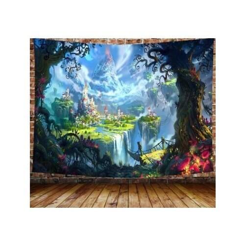 New Psychedelic Background Tapestry Novelty Fashion Color Background Cloth TV Living Room Wall Tapestry