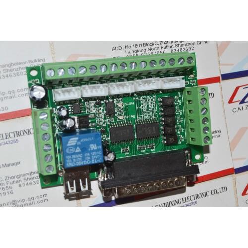 Upgraded 5 Axis CNC Interface Adapter Breakout Board For Stepper Motor Driver Mach3 +USB Cable.We are the manufacturer Technical