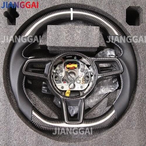 Fit For Porsche Panamera /Taycan /911 /Mission E Carbon Fiber Racing Steering Wheel