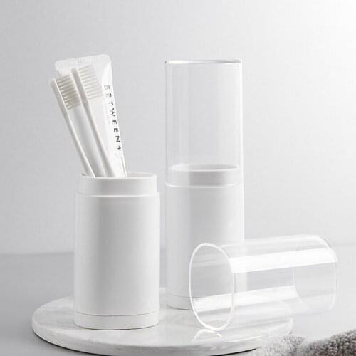 Portable Toothbrush Storage Box Travel Tooth Cup Storage Outdoor Essentials Moisture-Proof Toothpaste Organizer With Desiccant