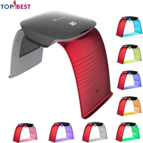 Professional 8 Colors LED Cold Spray UV Light PDT Photon Therapy Facial Steamer Machine Skin Rejuvenation Anti Acne Beauty SPA