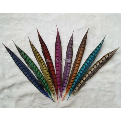 Plumes!50Pcs/Lot! 12-14" 30-35cm NATURAL Lady Amherst Pheasant Tail Feathers for Diy Carnival Costume Mask Headdress Decoration