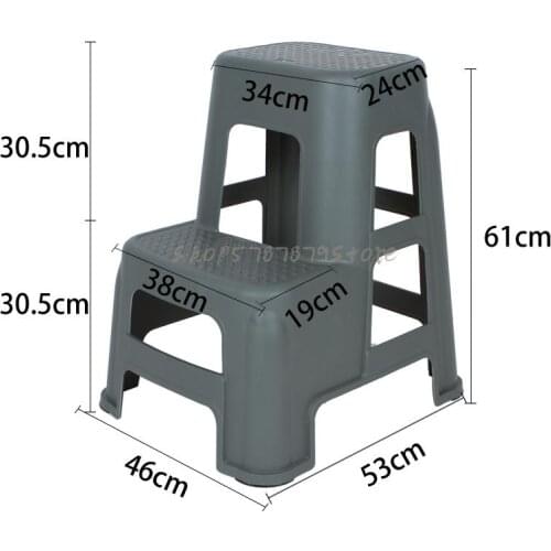 Car Wash Stool Plastic High Low Stool Folding Two Step Stool Household Step Two Step Stool