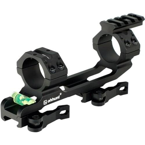 Tactics 25.4mm & 30mm Quick Release Rifle Scope Mount Rings Fit 20mm Picatinny Rail With Spirit Level