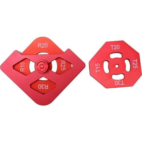 Arc/T Corner Radius Quick Jig Router Trimming Corner Gauge Angle Locator Template Woodworking Tools Kit