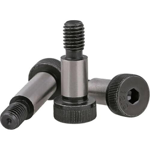 1-5Pcs Hex Hexagon Socket Cap Head Shoulder Roller Bearing Screws Bolts Grade 12.9 Carbon Steel M5-M16 Dia=6/8/10/12/13/16/20mm