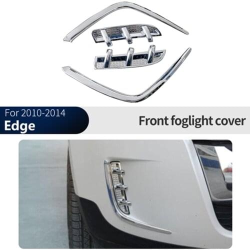 For Ford Edge 2010-2014 high quality ABS chrome front fog lamp frame front fog lamp decorative bright frame Car Accessories