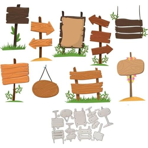 YINISE CUT Metal Cutting Dies For Scrapbooking Stencils Scrapbook Billboard DIY Album Cards Decoration Embossing Die Cuts Cutter