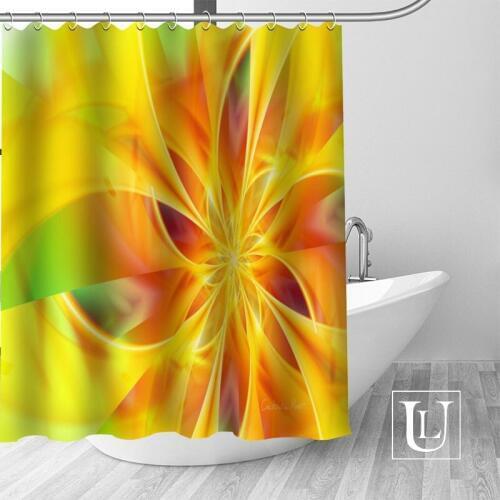 Color Background Shower Curtains Custom Design Creative Shower Curtain Bathroom Waterproof Polyester Fabric
