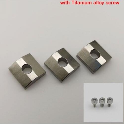 3 pcs Titanium alloy Guitar Locking Nut Clamp(Screw selectable) for FR Tremolo Bridge Parts