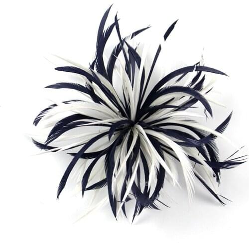 1 Pcs Fancy Feather Hair Flower Clip Dance Headpiece Accessories Ballerina Performance Wedding Bridal Party Plumage Accessories