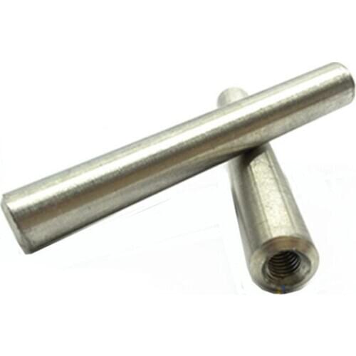 2pcs M5 stainless steel internal thread round taper pins solid pin 1.50 cone dowels positioning dowel GB118 16mm-60mm long