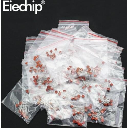 300pcs/set Ceramic capacitor Pack 2PF-0.1UF 30 values*10pcs Assorted DIY Electronic Components capacitors kit 10P 100P 1NF 10NF