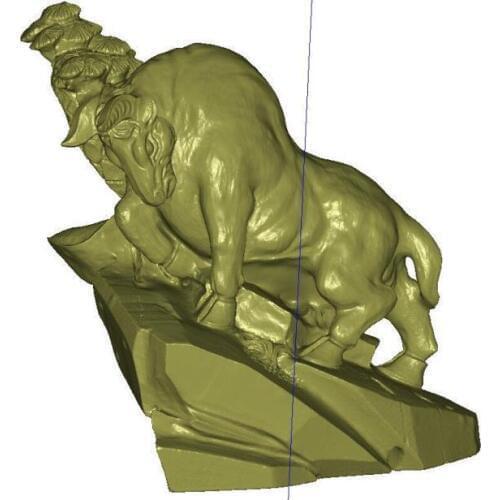 3D model relief stl format sculpture for CNC machine Spanish bullfighting