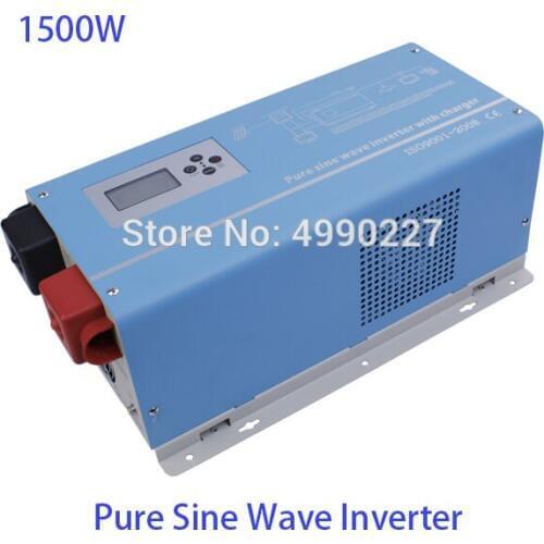 1500Watts 1.5KW LCD Off Grid Power Inverter 12v 24v 48v Inverter DC to AC 1 Phase Solar Inverter with Toroidal Transformer