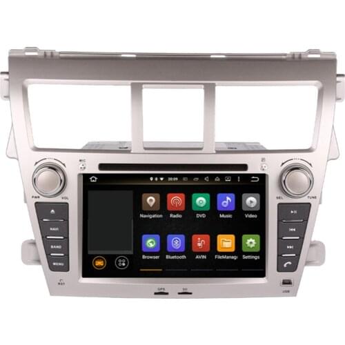 4G+64G Android 10.0 Car GPS Navigation For Toyota Vios 2007-2012 Auto Radio Stereo Multimedia DVD Player Support Backup Camera