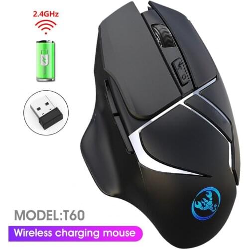 HXSJ T60 2400DPI 2.4GHz Rechargeable Wireless Gaming Mouse Computer Accessory