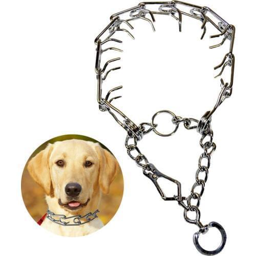 Large Dog Prong Collar Training Metal Gear Pinch for Tips Adjustable Maximum Strength, Will Not Rust or Break