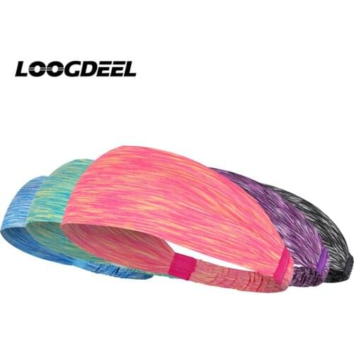 LOOGDEEL Quick-drying Sport Headband Breathable Absorb Sweat Running Yoga Cycling Sport Fitness Skin-friendly Elasticity Bandana